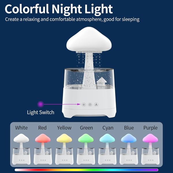 Colorful Raindrop Humidifier