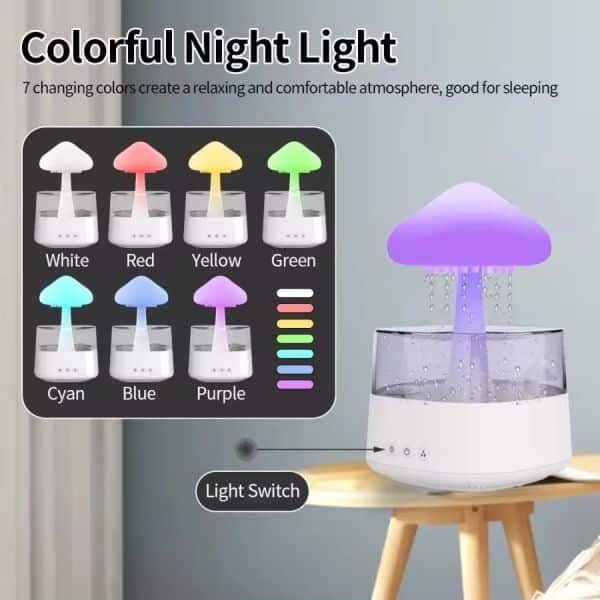 Colorful Raindrop Humidifier