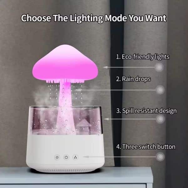 Colorful Raindrop Humidifier
